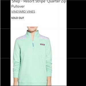 Vineyard Vines Mint Green Quarter Zip Pullover